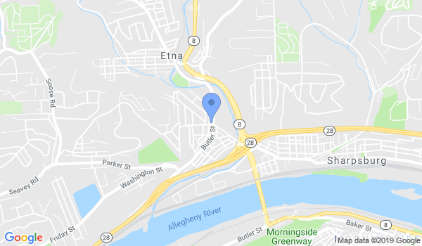 Aikido of Pittsburgh location Map