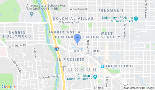 Aikido of Tucson location Map