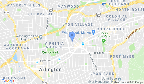 Aikido of Arlington location Map
