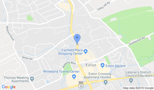 Aikido of Chester County location Map