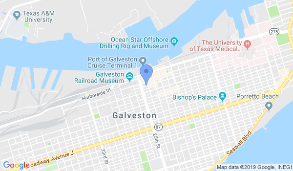 Aikido of Galveston location Map