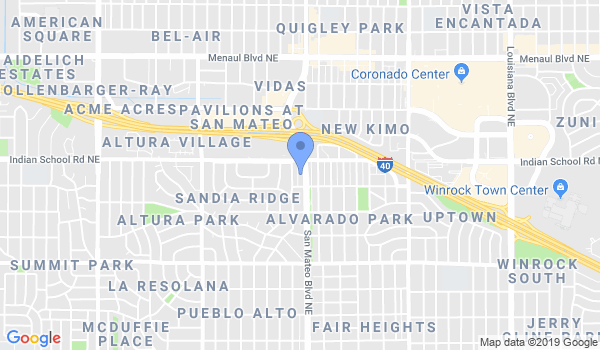 Albuquerque Tae-Kwon-DO location Map