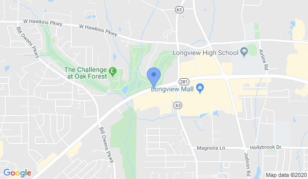 Longview Martial arts Academy location Map