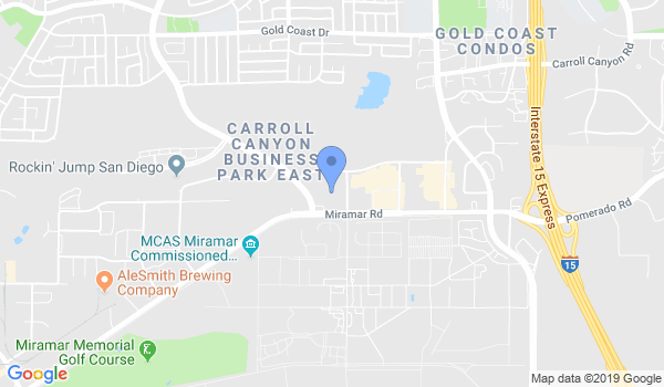 Alliance Jiu Jitsu San Diego location Map
