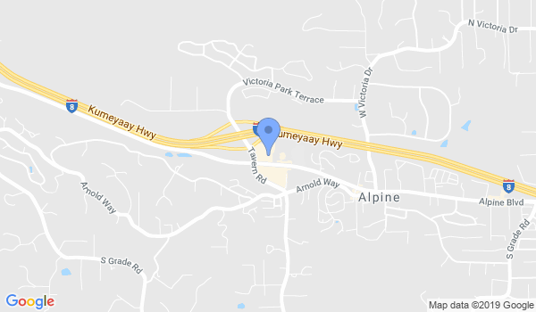 Alpine & Santee Karate Schools location Map