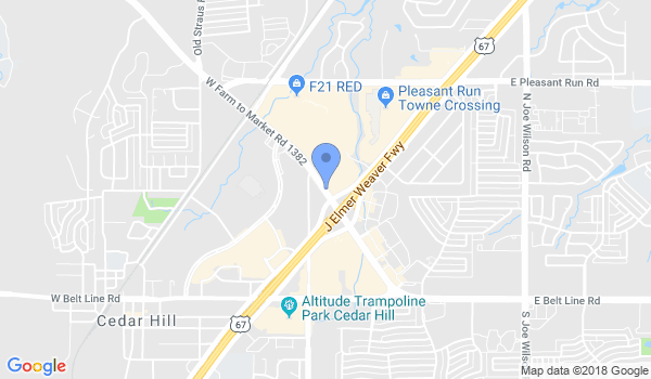 American Karate Academy Cedar Hill location Map