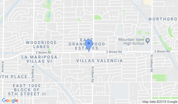 Arizona Goju Karate School location Map