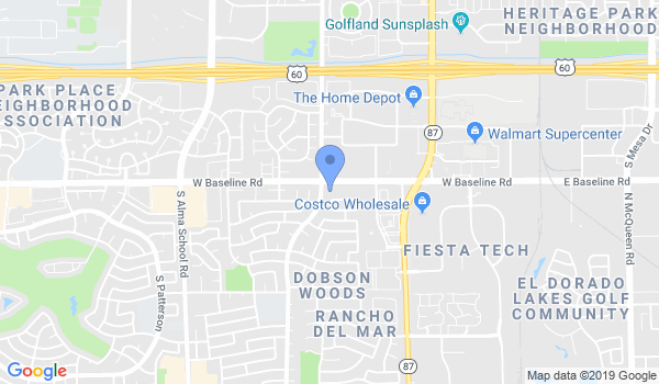 Arizona Hombu Karate Dojo location Map