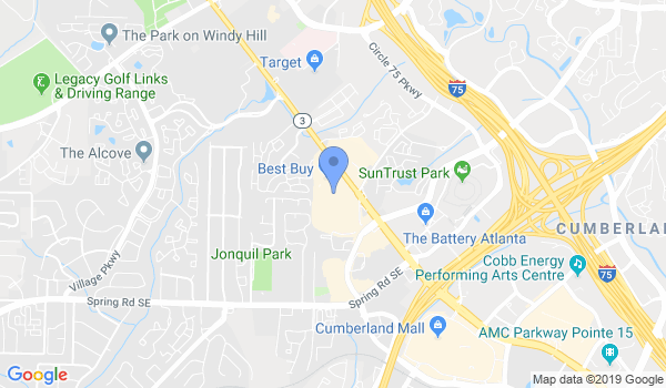 Atlanta Budokan location Map