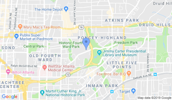 Atlanta Kyusho and Jujitsu location Map