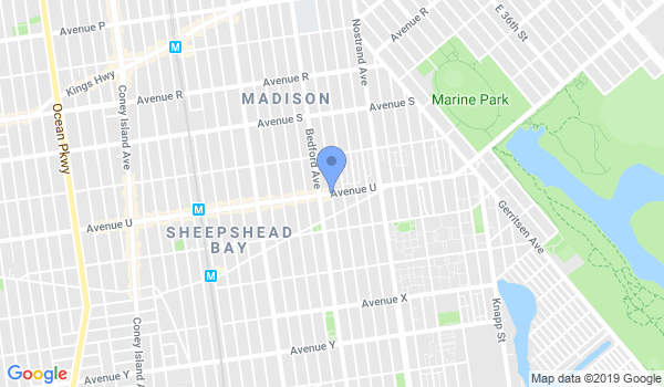 Avenue U Taekwondo location Map