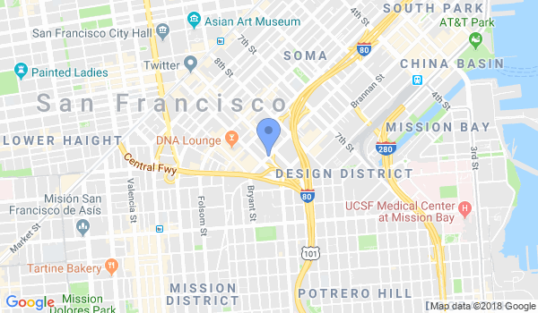 Bay Area Bujinkan location Map