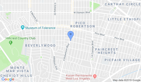Beverly Hills Jiu Jitsu Club location Map