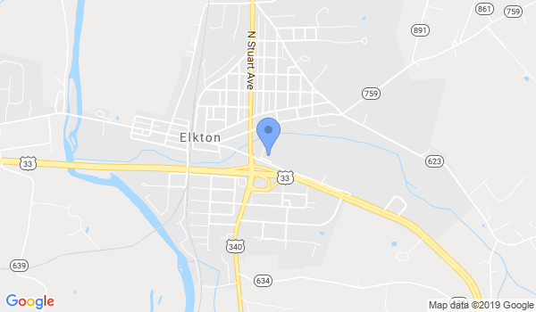 Brian Mayes Karate - Elkton Va location Map