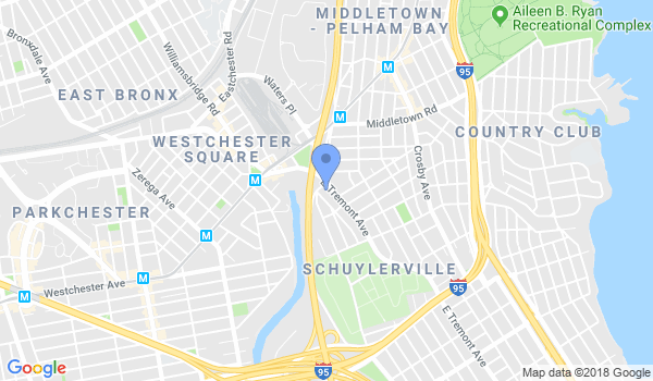 Bronx Judo and Martial Arts location Map