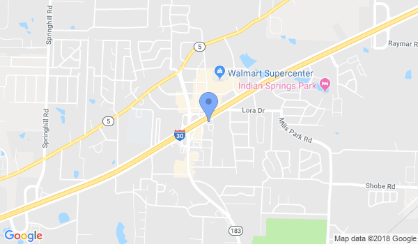 Bryant Martial Arts location Map