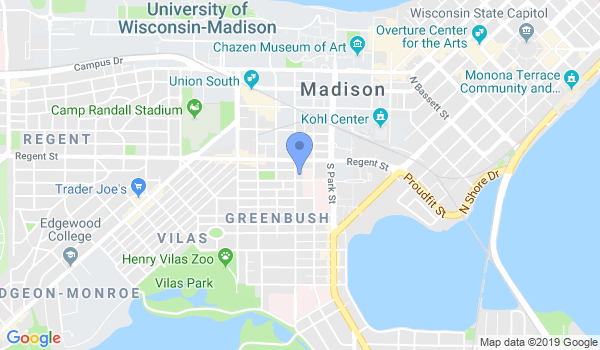 Bujinkan Madison Dojo location Map