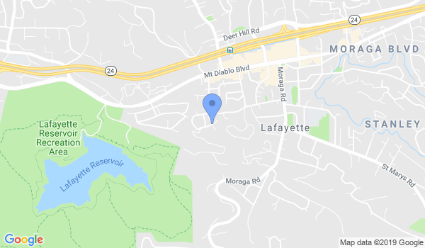 Bushin Kan Dojo of San Francisco Bay Area location Map