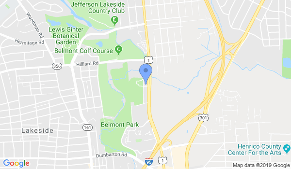 Bushin Martial Arts Academy of Richmond location Map
