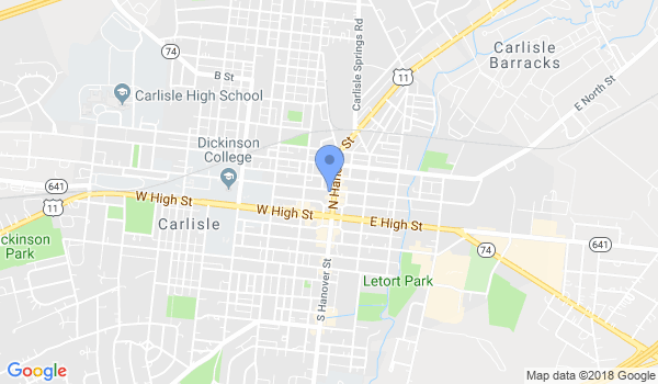 Carlisle Kung Fu Ctr location Map