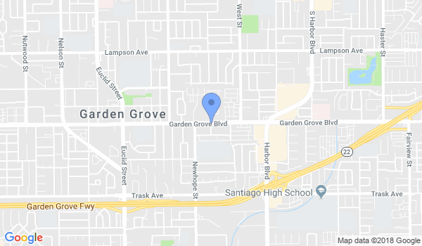 Carlson Gracie Academy of Garden Grove location Map