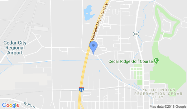 Cedar City Jiu Jitsu and MMA location Map