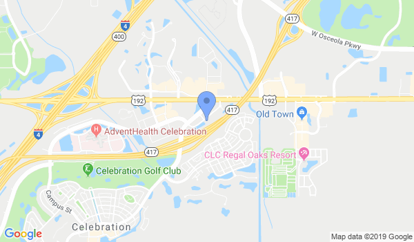 Celebration Karate Studio location Map