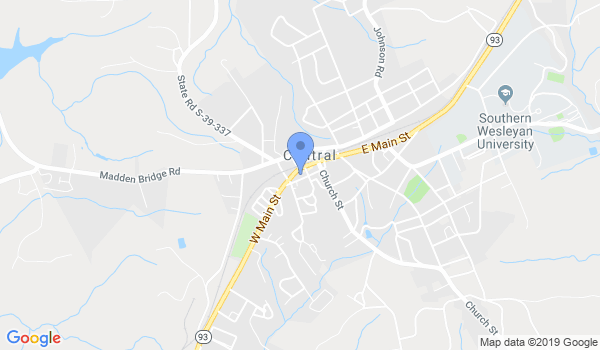 Central/Clemson Martial Arts & Fitness location Map