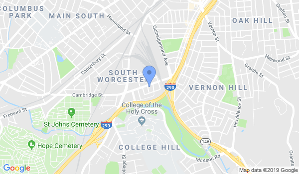 Central Mass Karate Academy location Map