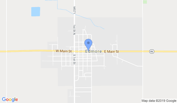 Central Michigan Karate-Edmore Campus location Map