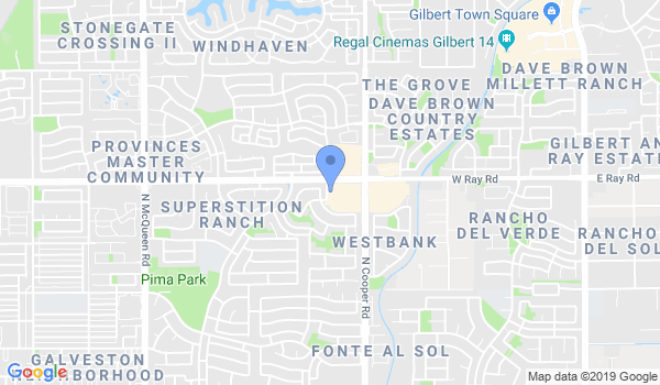 Chandler Martial Arts location Map