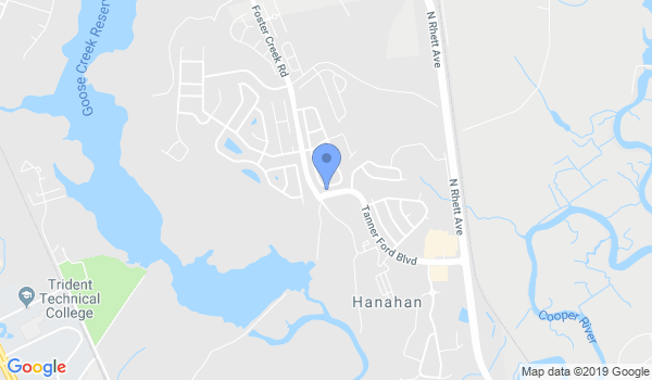 Charleston Karate Institute location Map