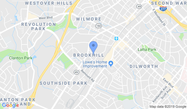 Charlotte Martial Arts Academy location Map