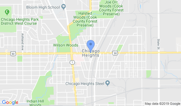 Chicago Heights Ju-Jitsu Acad location Map