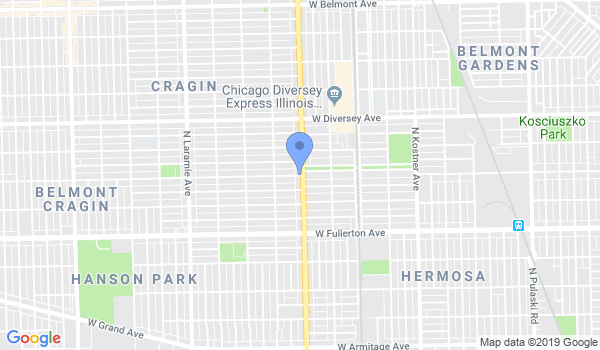 Chicago Martial Arts Association location Map