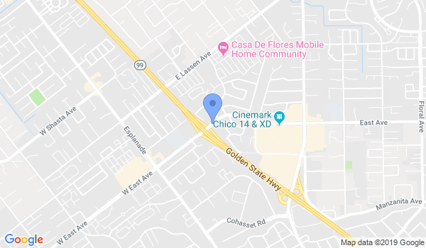 Chico Dojo location Map