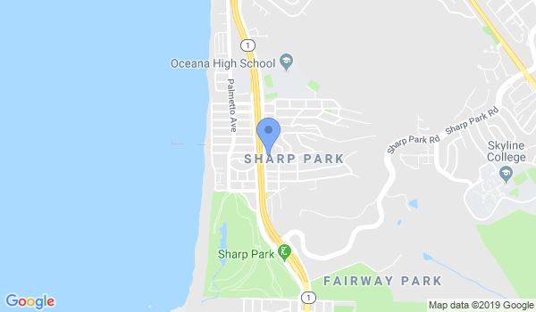 Coast Karate Studio location Map
