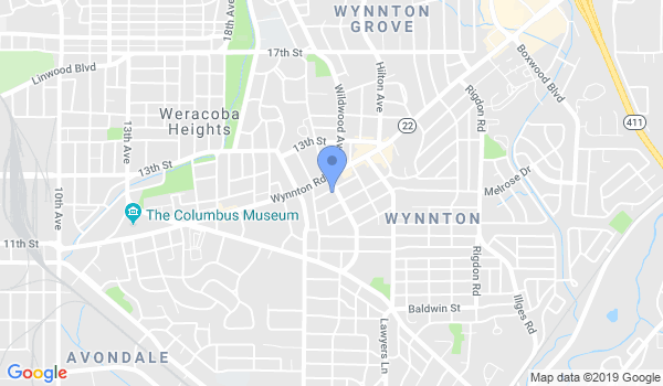Columbus Karate Academy location Map