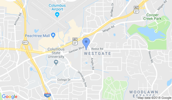 Columbus Martial Arts Academy location Map