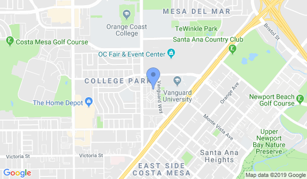 Costa Mesa Wing Chun location Map