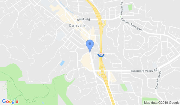 Danville Karate Intl location Map