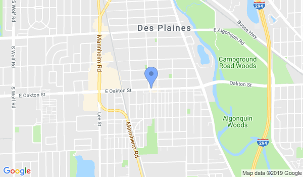 Des Plaines Martial Arts location Map