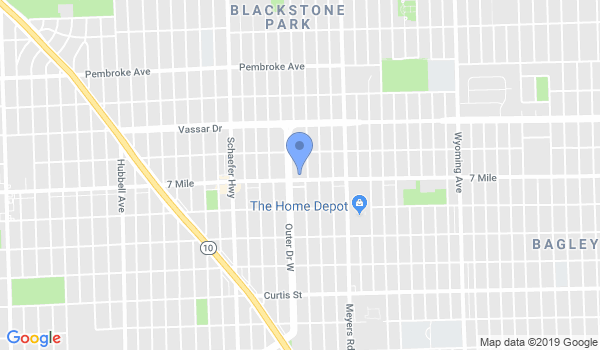 Detroit Martial Arts Institute location Map