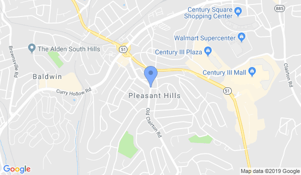 Dynamic Martial Arts Pittsburgh location Map