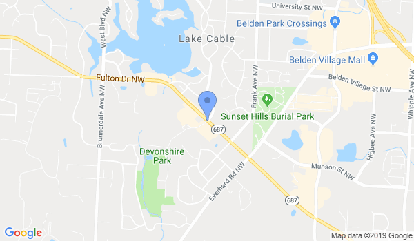 East Coast Karate-S Hindman's location Map