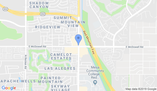 East West Mixed Martial Arts Mesa Arizona location Map