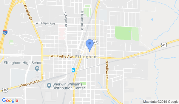 Effingham Taekwondo - Master Roberts location Map