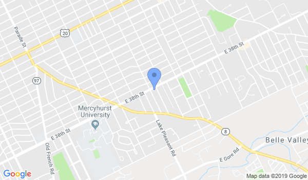 Erie Judo and Jujitsu Club location Map
