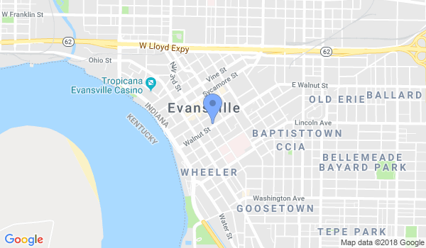Evansville Ken-shen ryu location Map