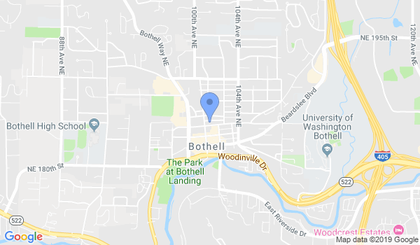 Evergreen Karate location Map